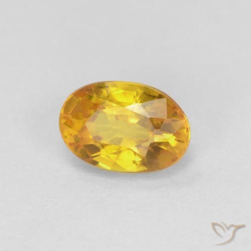 9,17 ctw natürlicher Golden Saphir, Oval, VVS-VS