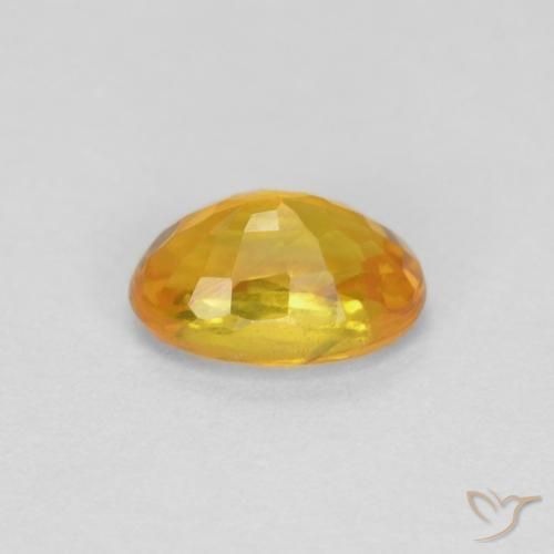 9,17 ctw natürlicher Golden Saphir, Oval, VVS-VS