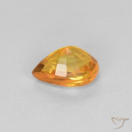 9,17 ctw natürlicher Mittelorange Saphir, Birnenform, VVS-VS