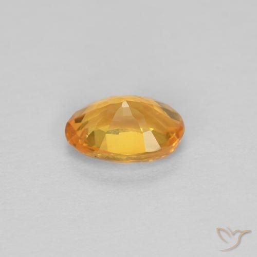 9,17 ctw natürlicher Tiefes Orange-Gold Saphir, Oval, VVS