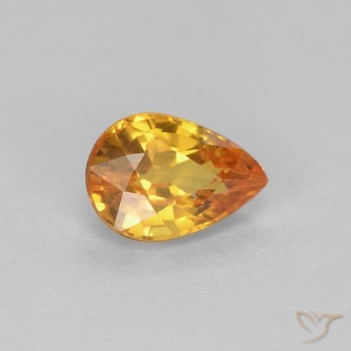 9,17 ctw natürlicher Golden Saphir, Birnenform, VVS-VS