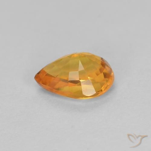 9,17 ctw natürlicher Golden Saphir, Birnenform, VVS-VS