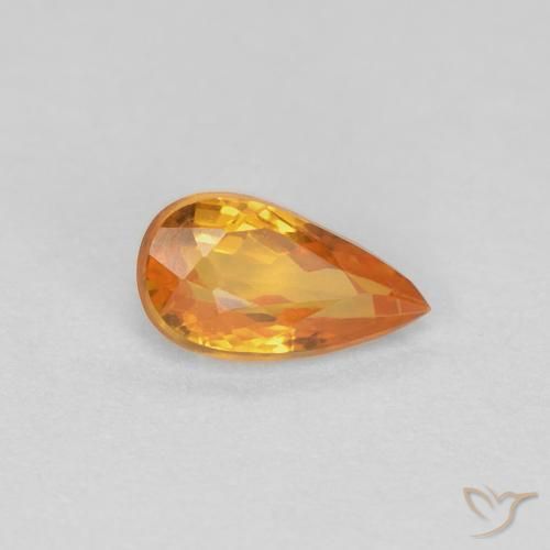 9,17 ctw natürlicher Golden Saphir, Birnenform, VVS