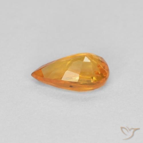 9,17 ctw natürlicher Golden Saphir, Birnenform, VVS