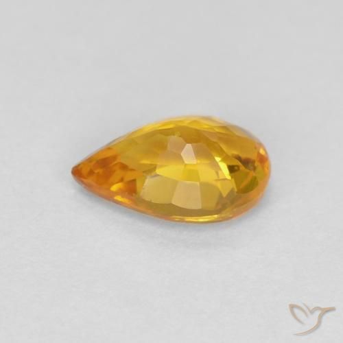 9,17 ctw natürlicher Golden Saphir, Birnenform, VS