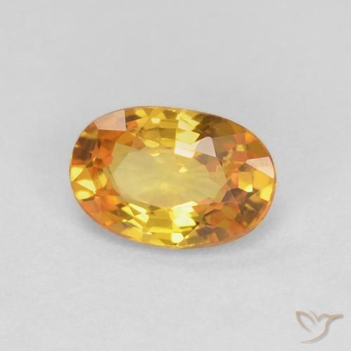 9,17 ctw natürlicher Golden Saphir, Oval, VS