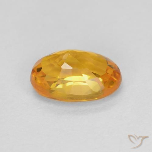 9,17 ctw natürlicher Mittel Orange-Gold Saphir, Oval, VS