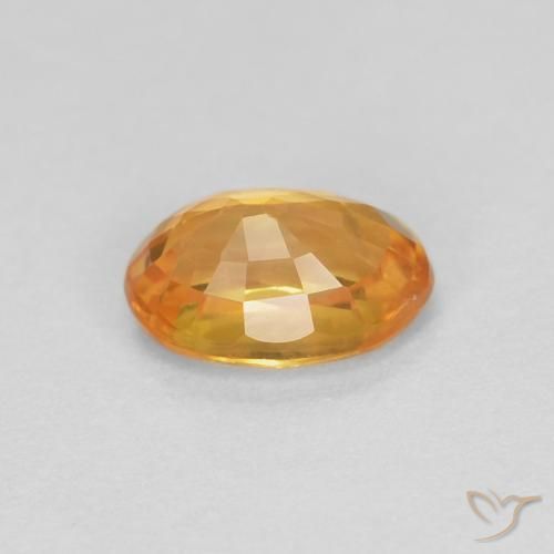 9,17 ctw natürlicher Dunkelorange-Gold Saphir, Oval, VS