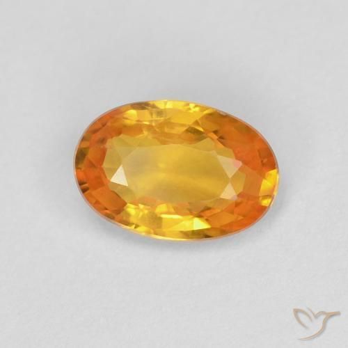 9,17 ctw natürlicher Golden Saphir, Oval, VVS-VS