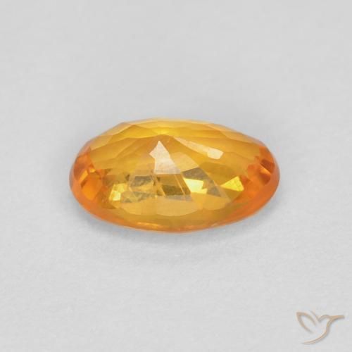 9,17 ctw natürlicher Golden Saphir, Oval, VVS-VS