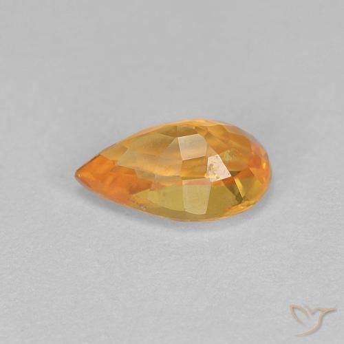 9,17 ctw natürlicher Mittelorange Saphir, Birnenform, VVS