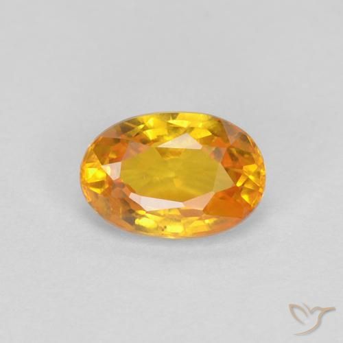 0.62ct Natürlicher Golden Saphir, Oval, VVS