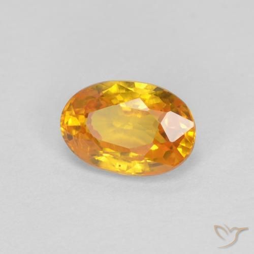 9,17 ctw natürlicher Golden Saphir, Oval, VVS
