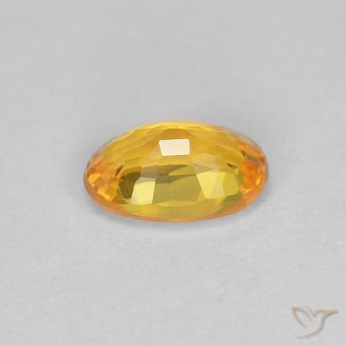 9,17 ctw natürlicher Mittelorange Saphir, Oval, VVS