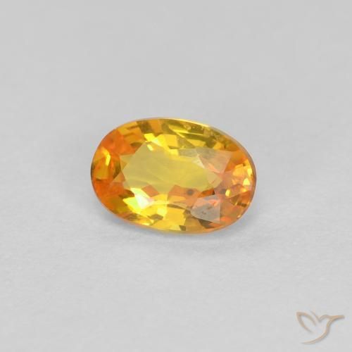 9,17 ctw natürlicher Mittelorange Saphir, Oval, VVS-VS