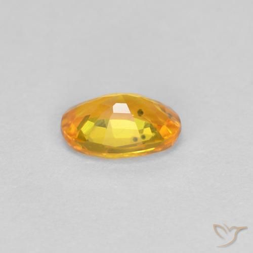 9,17 ctw natürlicher Mittelorange Saphir, Oval, VVS-VS