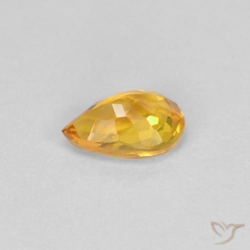 9,17 ctw natürlicher Mittelorange Saphir, Birnenform, VVS