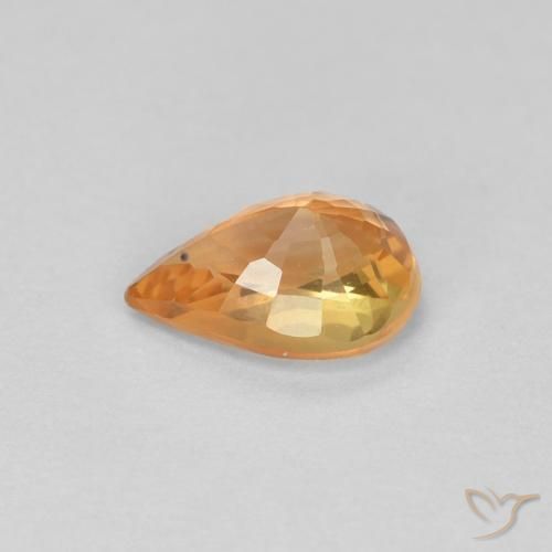 9,17 ctw natürlicher Mittelorange Saphir, Birnenform, VVS