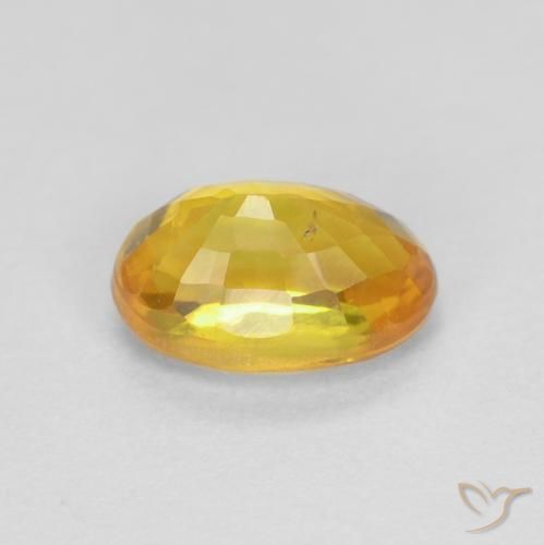 9,17 ctw natürlicher gold-orange Saphir, Oval, VS