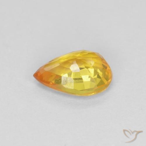 9,17 ctw natürlicher Golden Saphir, Birnenform, VVS