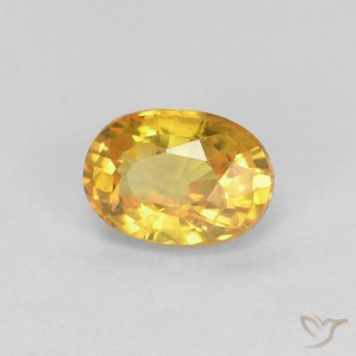 9,17 ctw natürlicher Golden Saphir, Oval, VVS