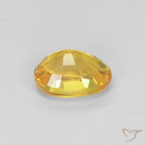 9,17 ctw natürlicher Golden Saphir, Oval, VVS