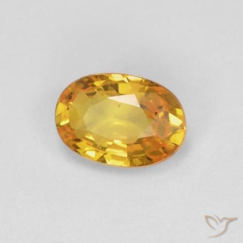 9,17 ctw natürlicher Golden Saphir, Oval, VVS