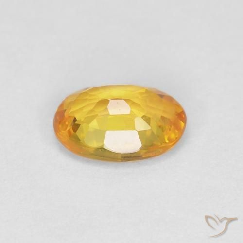 9,17 ctw natürlicher Golden Saphir, Oval, VVS