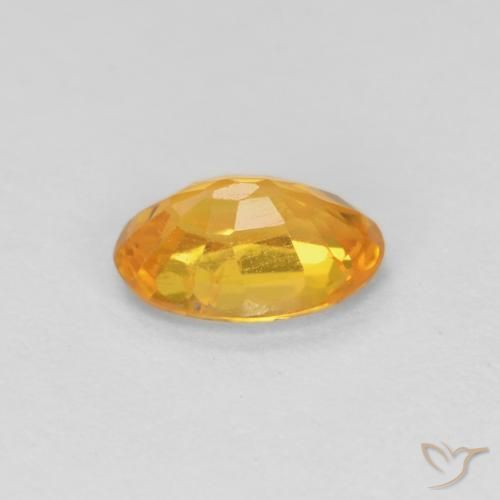 9,17 ctw natürlicher Mittel Orange-Gold Saphir, Oval, VVS-VS