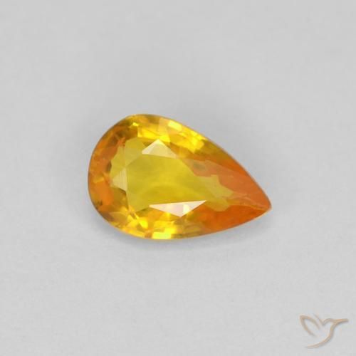 9,17 ctw natürlicher Mittelorange Saphir, Birnenform, VVS