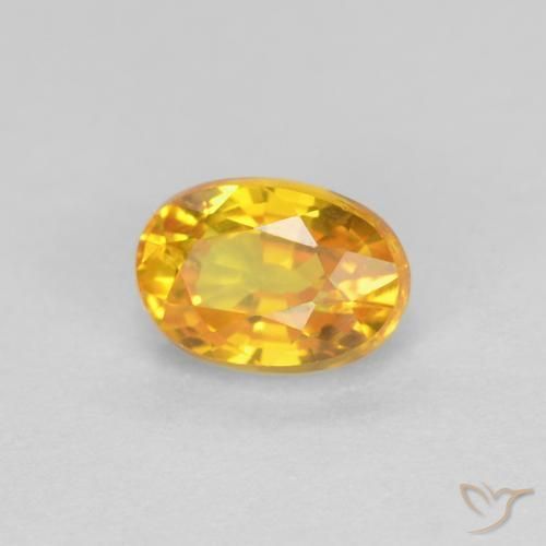 9,17 ctw natürlicher Golden Saphir, Oval, VVS