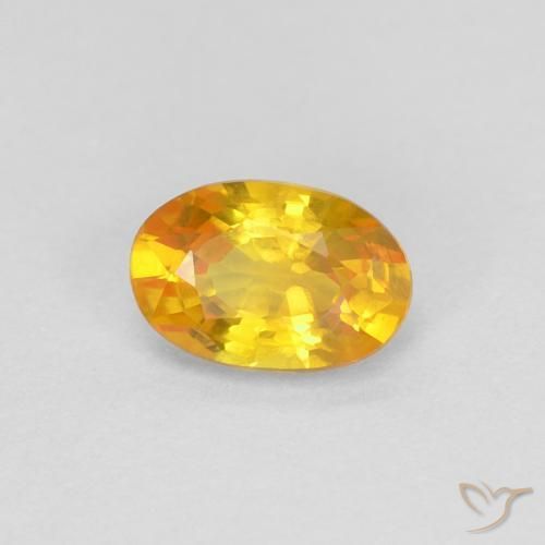 9,17 ctw natürlicher Golden Saphir, Oval, VVS