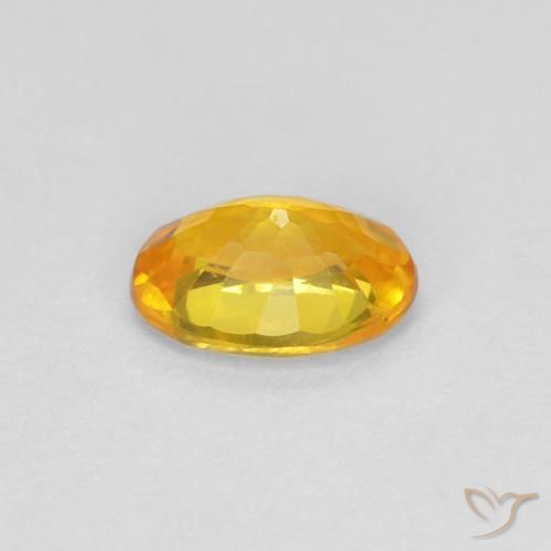 9,17 ctw natürlicher Golden Saphir, Oval, VVS