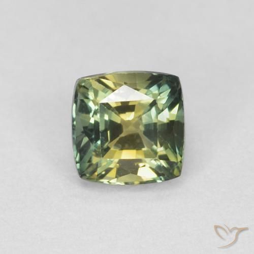 0.65ct Natürlicher Mehrfarbig Saphir, Kissen, VVS