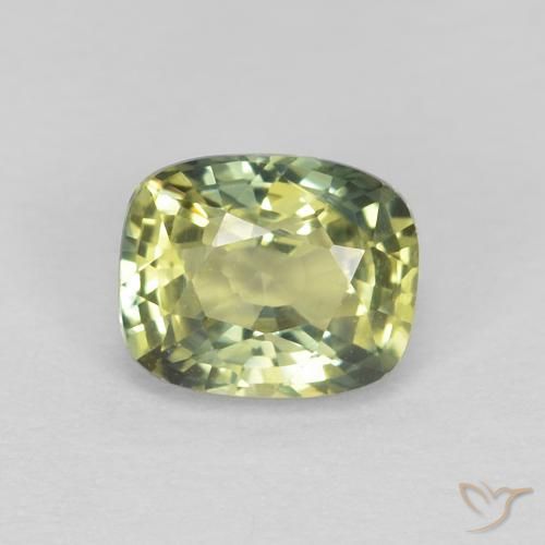 0.73ct Natürlicher Mehrfarbig Saphir, Kissen, VVS
