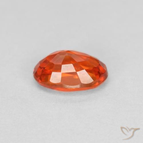 9,17 ctw natürlicher rötlich-orange Saphir, Oval, VVS