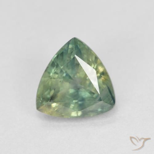 0.96ct Natürlicher Mehrfarbig Saphir, Trillion, VS