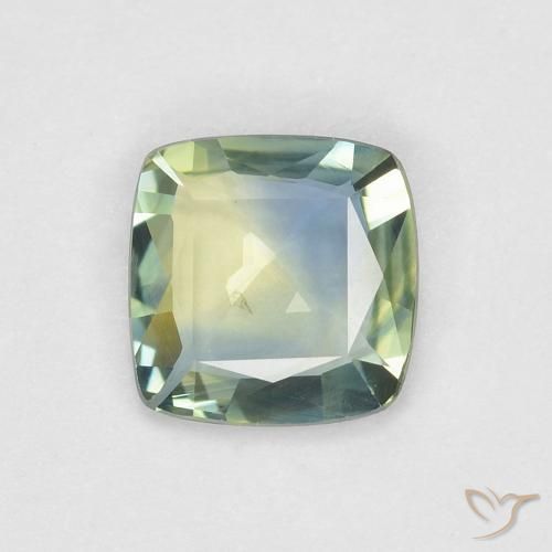 0.66ct Natürlicher Mehrfarbig Saphir, Kissen, VVS