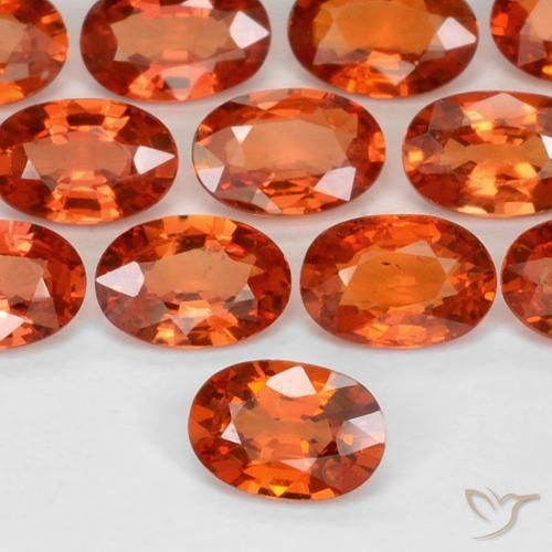 9,17 ctw natürlicher Mittelorange Saphir, Oval, VS