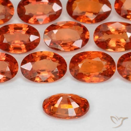 9,17 ctw natürlicher Mittelorange Saphir, Oval, VS