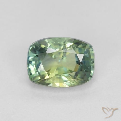 1.22ct Natürlicher Mehrfarbig Saphir, Kissen, VS