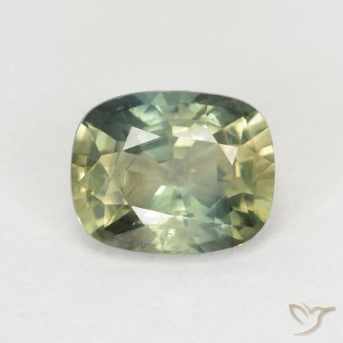 1.40ct Natürlicher Mehrfarbig Saphir, Kissen, VS