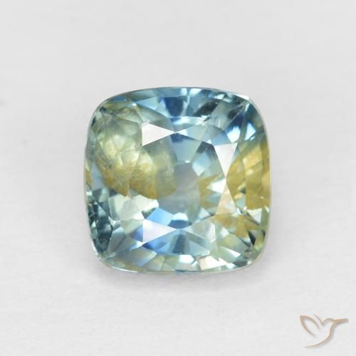1.15ct Natürlicher Mehrfarbig Saphir, Kissen, VS