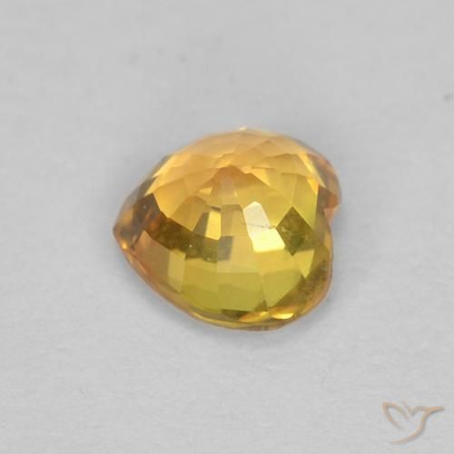 9,17 ctw natürlicher Golden Saphir, Herz, VS