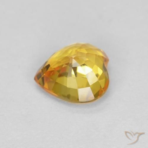 9,17 ctw natürlicher Golden Saphir, Herz, VVS-VS