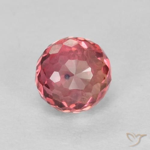 0.48ct Natürlicher Rosaig-rot Saphir, Runden, VVS-VS