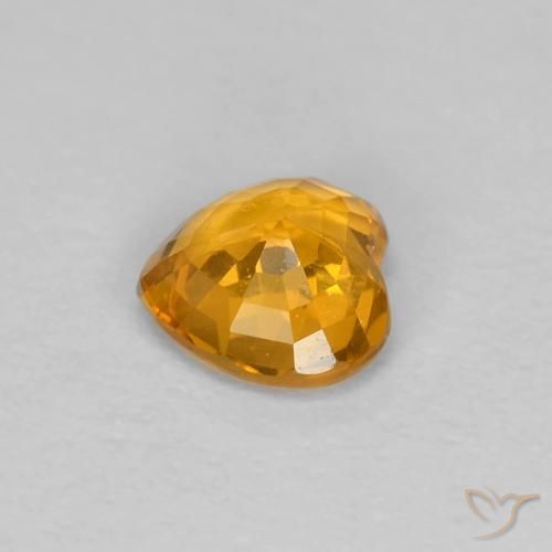 9,17 ctw natürlicher Mittelorange Saphir, Herz, VS