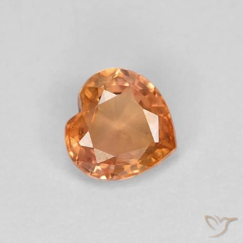 9,17 ctw natürlicher Warmes Orange Saphir, Herz, VVS