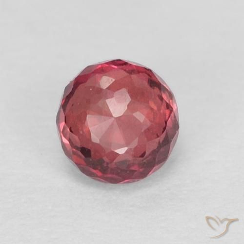 0.41ct Natürlicher Medium Dark-Red Saphir, Runden, VVS