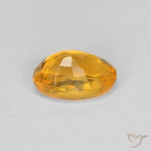9,17 ctw natürlicher Orange-Gold Saphir, Oval, VVS
